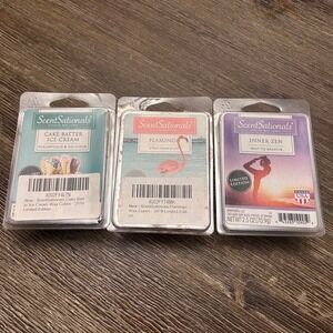 ScentSations Wax Melts Cake‎ Batter Ice Cream Flamingo Inner Zen Limited Edition